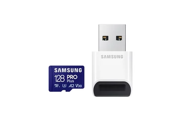 Samsung MicroSD kártya - 128GB MB-MD128SB/WW (PRO PLUS kártyaolvasóval, UHS-I, R180/W130, 128GB)