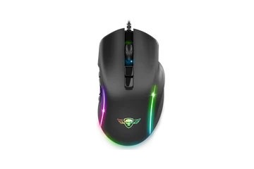 Spirit of Gamer Egér - ELITE-M30 (Optikai, 12800DPI, 10 gomb programozható, RGB, harisnyázott kábel, fekete)