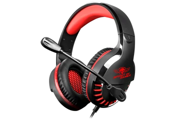 Spirit of Gamer Fejhallgató - PRO-H3 Red (MultiPlatform, mikrofon, 3.5mm jack, hangerőszabályzó, 2m kábel, piros)