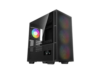 DeepCool Számítógépház - CH560 DIGITAL (fekete, 3x14cm +1x12  A-RGB ventilllátor, E-ATX, 2xUSB3.0)