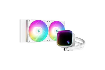 DeepCool CPU Water Cooler - LS520 SE WH (max 19dB; max. 103,38 m3/h; 2x12cm, A-RGB LED, fehér)
