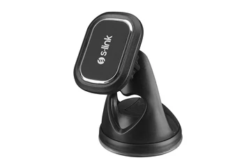 S-Link Autós tartó - SL-AT43 (Mágneses, állítható, univerzális, fekete)