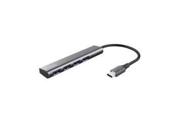 Trust USB Hub - Halyx (USB-C; 4port USB3.2; aluminium)
