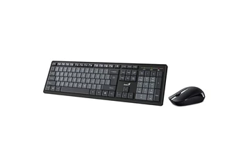 Genius Billentyűzet/Egér Kit - KM-8200 Dual Color (Vezeték nélküli, USB, fekete-szürke)