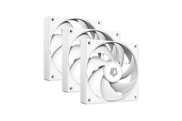 ID-Cooling Cooler 12cm - AF-125-W TRIO (29,85dB, max. 132,94 m3/h, 4pin, PWM, 3 x12cm, ARGB LED, fehér)