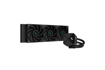 DeepCool CPU Water Cooler - LS720S Zero Dark (max 19dB; max. 145,86 m3/h; 3x12cm, A-RGB LED)