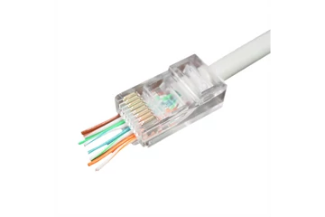 RJ45 Cat5 átfűzhető csatlakozó UTP kábelre, 8P8C - 100db/csomag