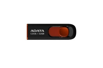 ADATA Pendrive - 32GB C008 (USB2.0, Fekete-Piros)