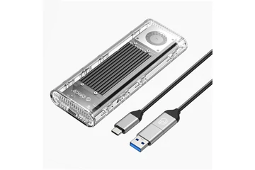 Orico Külső M.2 ház - TCM2-G20-S (USB-A -> M.2 NVMe(M-key; B&M Key), Max.: 4TB, 20 Gbps, szürke)
