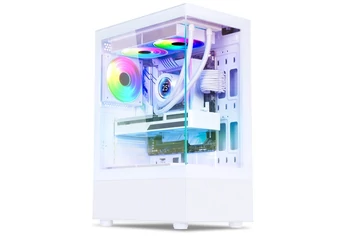 Spirit of Gamer Számítógépház - SPECTRA Arctic (fehér, ablakos, 3x12cm ventilátor, alsó táp,  ATX, 1xUSB3.0, 2xUSB2.0)