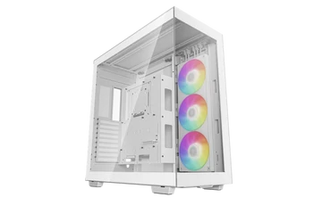 DeepCool Számítógépház - CH780 WH (fehér, ablakos, 3x140mm A-RGB ventilllátor, E-ATX, 4xUSB3.0)