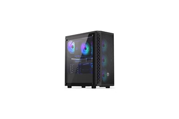 Endorfy Számítógépház - Signum 300 ARGB (ATX /micro ATX/ITX, 2xUSB3.0, 4x12cm LED ventilátor, ablakos, fekete)