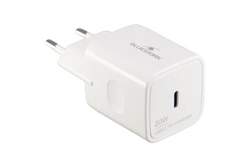 Bluestork Hálózati töltő - PW-NB-20-C (USB-C, 20W, fehér)