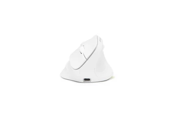 Bluestork Vezeték nélküli Egér - M-WL-ERGO-LUMI-W (Ergonomic, Rechargeable, 2400 DPI, 6 gomb, optikai, fehér)
