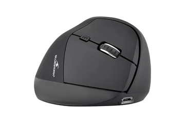 Bluestork Vezeték nélküli Egér - M-WL-ERGO-BK (Ergonomic, Rechargeable, 2.4G, 2400 DPI, optikai, fekete)