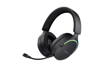 Trust Fejhallgató Vezeték nélküli - GXT491 Fayzo (Bluetooth; nagy-párnás; 3,5mm + USB-C; LED; mikrofon; fekete)