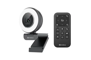 Sandberg Webkamera - Streamer USB Webcam Pro Elite (2540x1440, Betekintési szög: 76°, fekete/ezüst)
