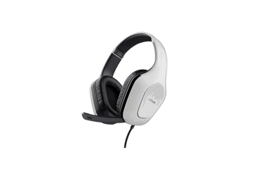 Trust Fejhallgató - GXT415 Zirox (multiplatform; nagy-párnás; mikrofon; hangerőszabályzó; 3.5mm jack; fehér)