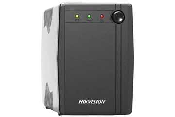 Hikvision Szünetmentes  600VA - DS-UPS600 (2 Schuko, line-interaktív, fekete)