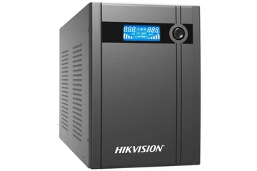 Hikvision Szünetmentes 3000VA - DS-UPS3000/MA (4 Schuko, line-interaktív, USB, LCD, fekete)