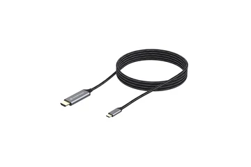 Conceptronic Kábel - ABBY10G (USB-C to HDMI, 4K/60Hz, harisnyázott, fekete, 2m)