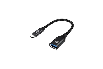 Conceptronic Kábel - ABBY18B (USB-C to USB-A, 10 Gbps, fekete)