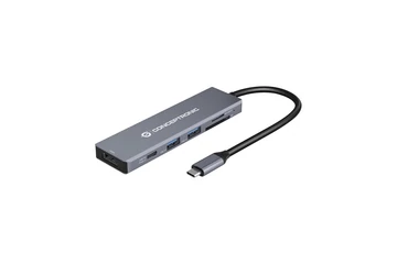 Conceptronic Notebook Dokkoló - DONN23G (USB-C to HDMI/USB-C PD/USB 3.0/SD/TF)