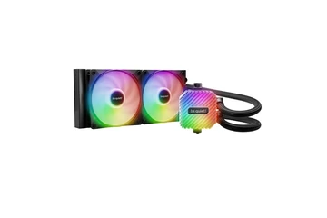 Be Quiet! CPU Water Cooler - LIGHT LOOP 240mm Black (2x120mm, csatlakozó: 3pin, cső hossza: 400mm, fekete)