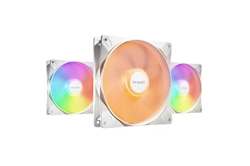 Be Quiet! Cooler 14cm - LIGHT WINGS LX 140mm PWM White Triple-Pack (RGB, 1200rpm, 22,9dB, fehér)