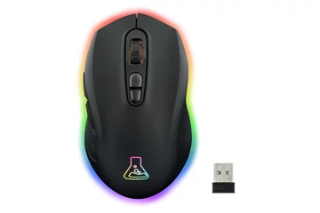 The G-Lab Vezeték nélküli Gamer Egér - KULT KRYPTON (6400 DPI, 2,4Ghz + BT, 7 gomb, 250Hz,  RGB LED, fekete)