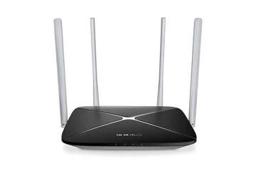 Mercusys Router WiFi AC1300 - AC12 (400Mbps 2,4GHz + 867Mbps 5GHz; 4port 100Mbps, WPA2)