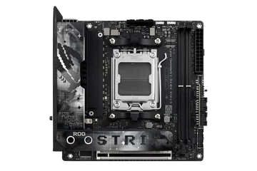 Asus Alaplap - AMD ROG STRIX X870-I GAMING WIFI AM5 (X870, ITX, 2xDDR5 8600+MHz, 2xSATA3, 2x M.2, HDMI+USB4)