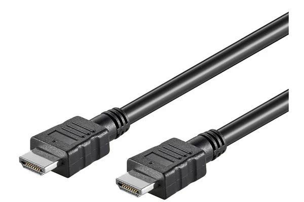 Goobay kábel HDMI (apa) - HDMI (apa)  5 m (v1.4, 4k 30Hz), nikkel bevonatú csatlakozó