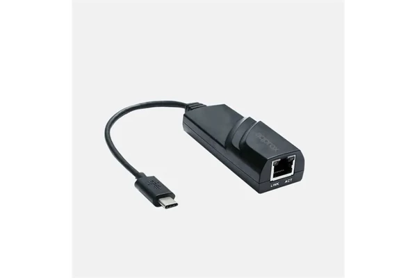 APPROX Átalakító - Type-C to RJ45 (10/100/1000Mbps) Fekete, APPC43V2