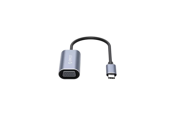 Orico kábel átalakító - CTV-GY/11/ (USB-C to VGA, 1080p, szürke)