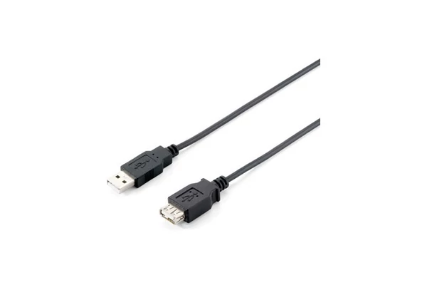 Equip Kábel - 128852 (USB2.0, A-A hosszabbítókábel, apa/anya, duplán árnyékolt, 5m)