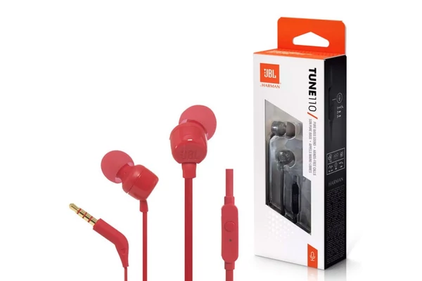 Jbl Tune 110 vezetékes fülhallgató PIROS