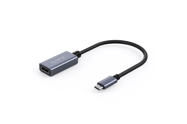 Orico kábel átalakító -  CTH-GY /118/ (USB-C to HDMI, 4K/60Hz, szürke)