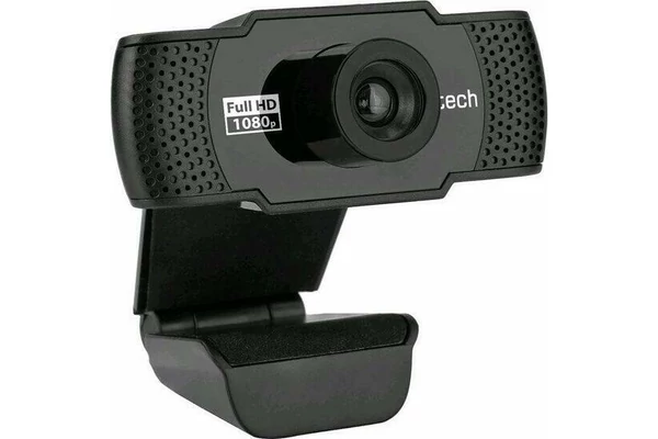 C-TECH webkamera CAM-11FHD, 1080P full HD, mikrofon, fekete