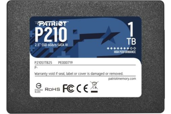 Patriot 1 TB P210 SSD (2, 5", SATA3) (P210S1TB25)