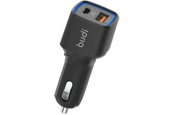 budi Autós Dupla  USB szivar töltő  3.0 gyorstöltés 36W (CC109QB)