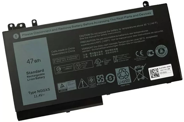 Dell Latitude E5570, E5270, E5470 helyettesítő új 3 cellás 4090mAh akkumulátor (Type NGGX5, 0NGGX5 DP/N JY8D6; W9FNJ; RDRH9)