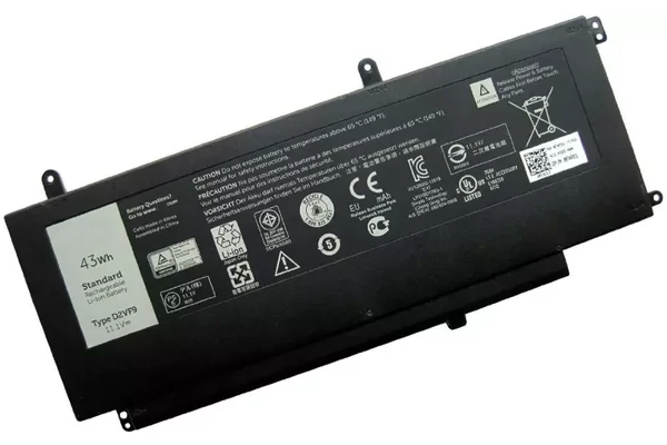 Dell Inspiron 7547, 7548, Vostro 5459 helyettesítő új 3 cellás 43Wh 3700mAh akkumulátor (D2VF9)