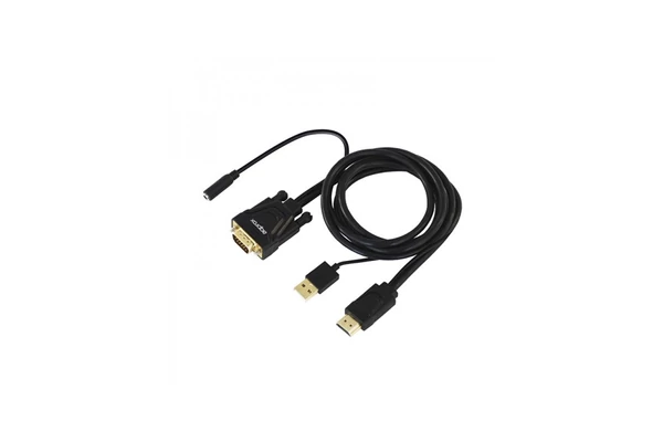 APPROX appC22 - HDMI to VGA + Audio monitor összekötő kábel