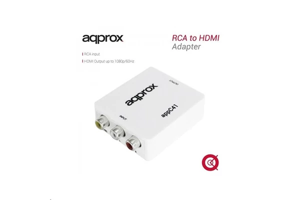 Approx RCA -> HDMI adapter (1080p / 60Hz, 720p / 60Hz) (APPC41)