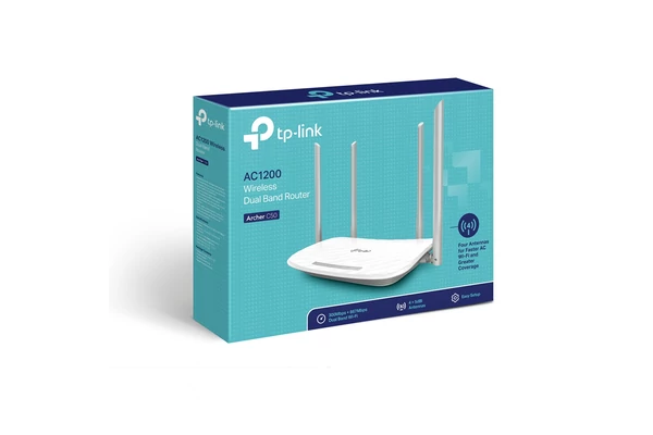 TP-LINK Archer C50 V4 AC1200 Dual Band Wifi Router, bontott, újracsomagolt