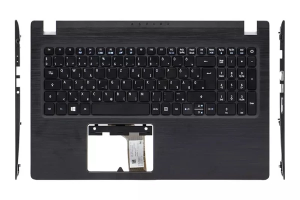 Acer Aspire A315-21, A315-31, A315-51 gyári új magyar fekete billentyűzet modul (6B.GNPN7.013)