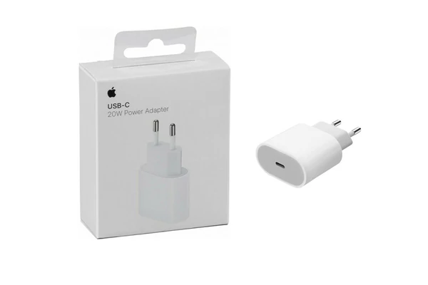 APPLE hálózati töltő Type-C aljzat (20W, gyorstöltés támogatás, MU7V2ZM/A utódja) FEHÉR