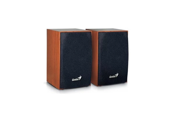 Genius SP-HF160 2.0 fa dobozos, 4W RMS, fa szín