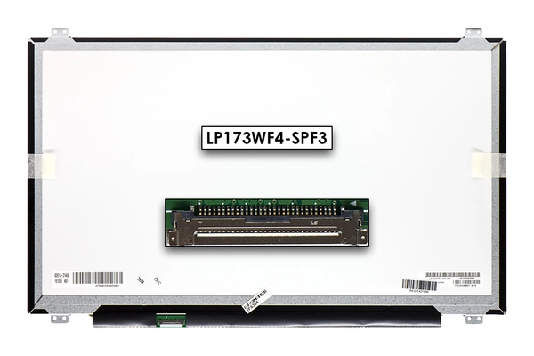 Gyári új matt 17.3' Full HD (1920x1080) eDP LED IPS Slim kijelző (csatlakozó: 30 pin - bal) (m: 242mm, sz: 399,5mm)